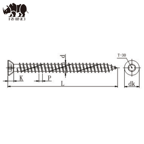 Ruspert Concrete Screw T30