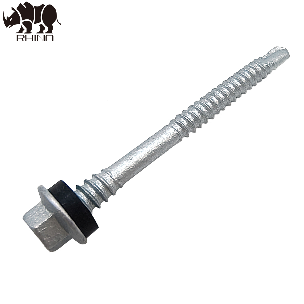 Mechanical Galvanizing Hex Flanged Head Double Thread Self Drilling Screw