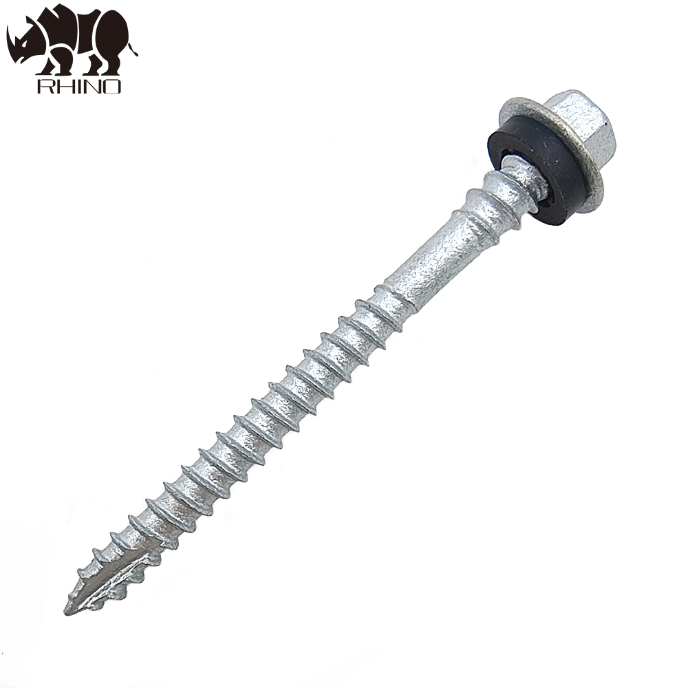 Mechanical Galvanizing Hex Flanged Head Double Thread Self Drilling Screw