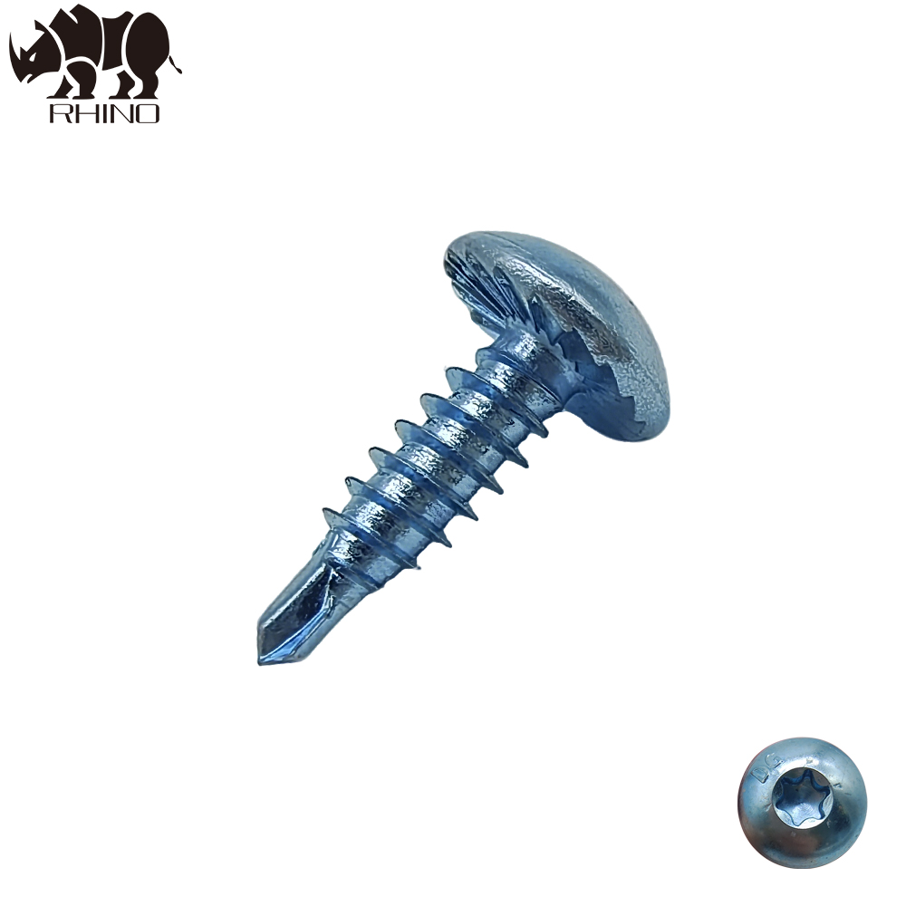 Pan Head Serrated Torx Drive Self Drilling Screw PT2 Drillling Point
