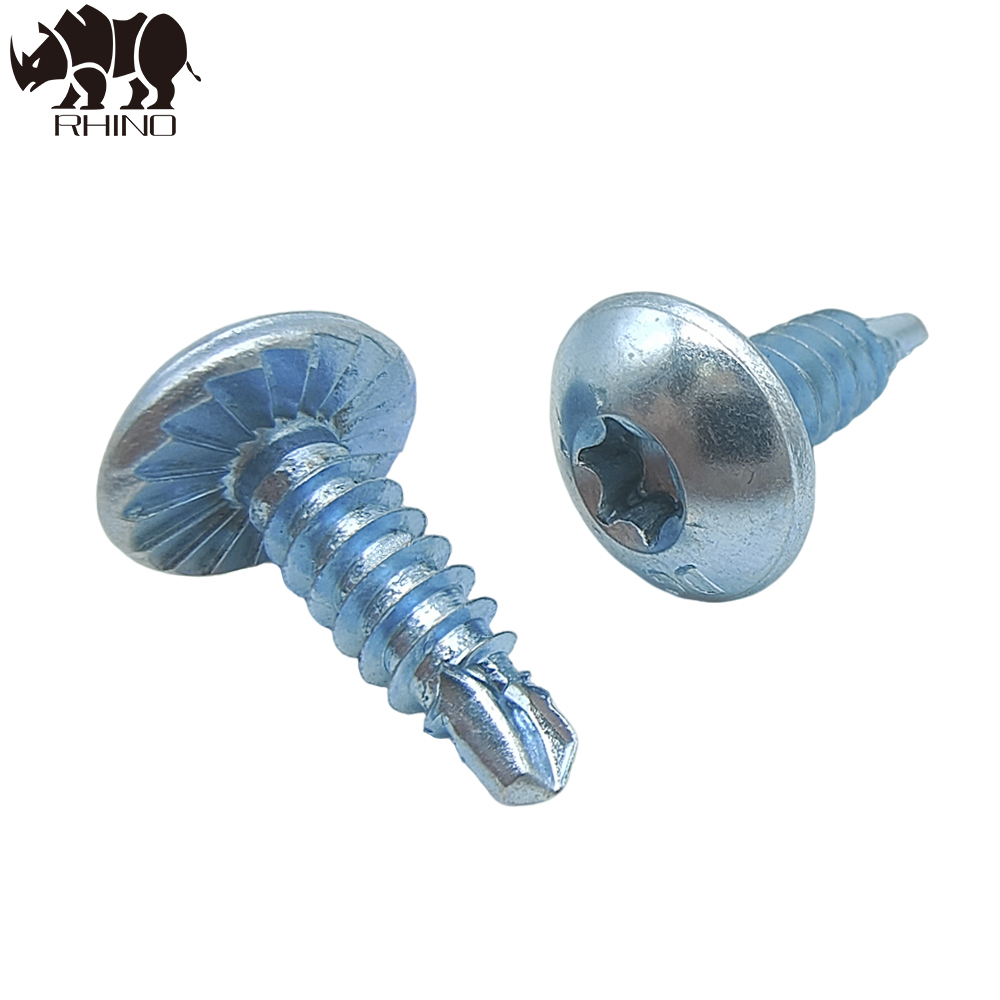Pan Head Serrated Torx Drive Self Drilling Screw PT2 Drillling Point