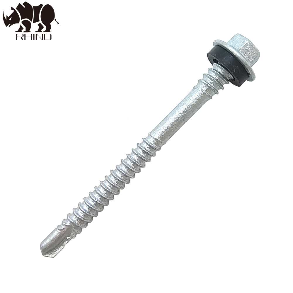 Mechanical Galvanizing Hex Flanged Head Double Thread Self Drilling Screw