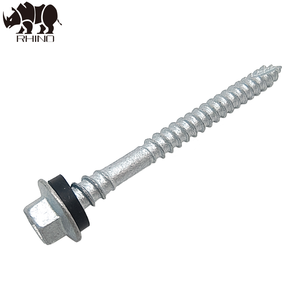 Mechanical Galvanizing Hex Flanged Head Double Thread Self Drilling Screw