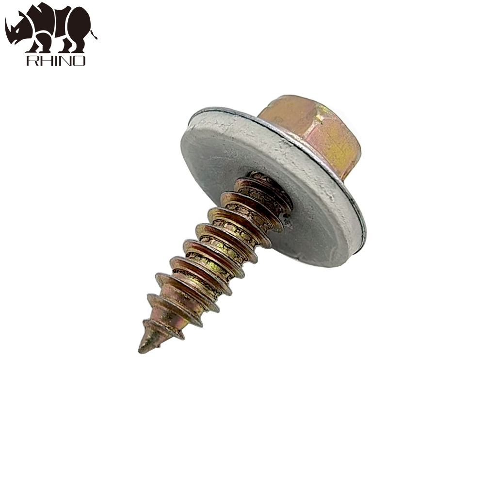 Israel Yellow Zinc Self Tapping With Grey Bonded Washer
