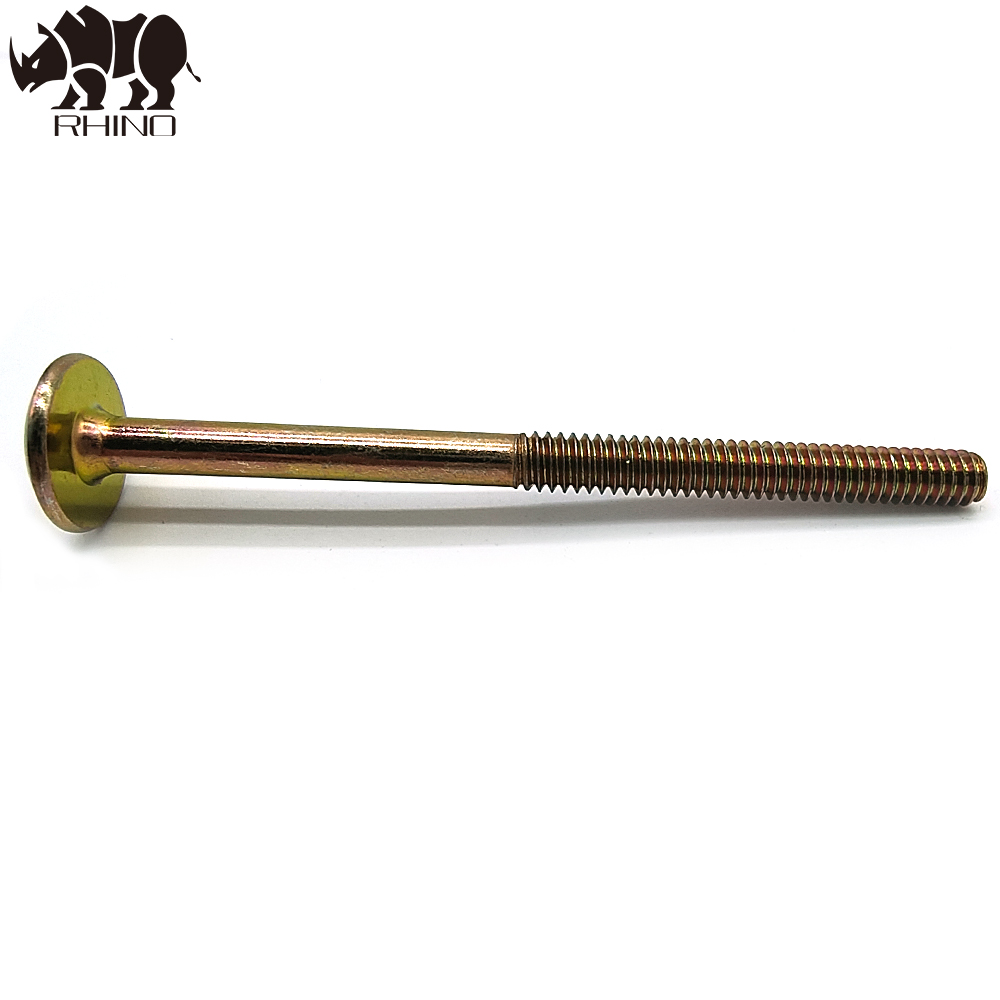 Yellow Zinc Flat Head Socket Hex Furniture Screw