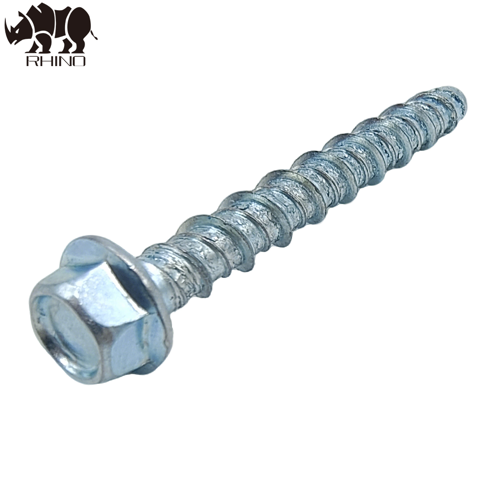 Zinc-Plated Flange Head Wood Thread Concrete Screw Bolt