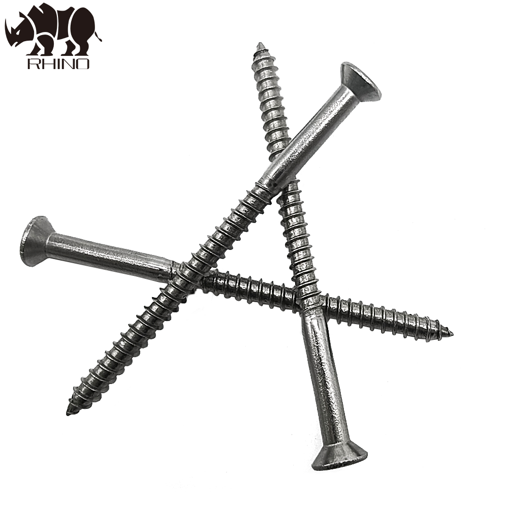 Cross Recessed Single Countersunk Head Stainless Steel Screw