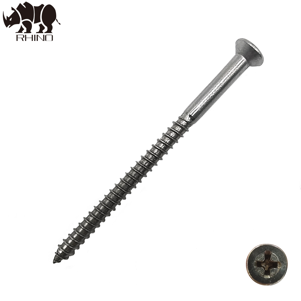Cross Recessed Single Countersunk Head Stainless Steel Screw