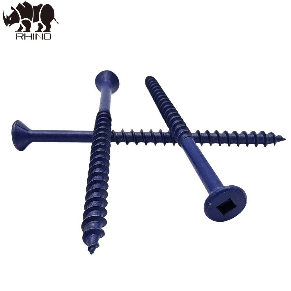 Square Drive Countersunk Head Chipboard Screw With 4 Ribs