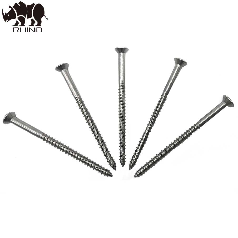 Cross Recessed Single Countersunk Head Stainless Steel Screw