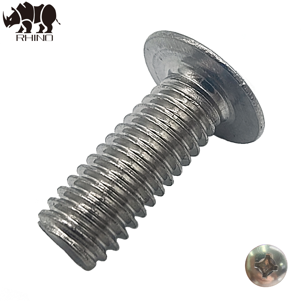 Phillips Truss Large Flat Round Head Screw 6x15