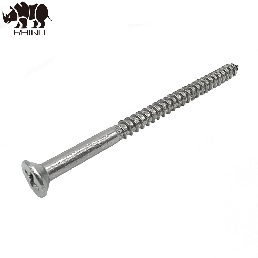 Cross Recessed Single Countersunk Head Stainless Steel Screw