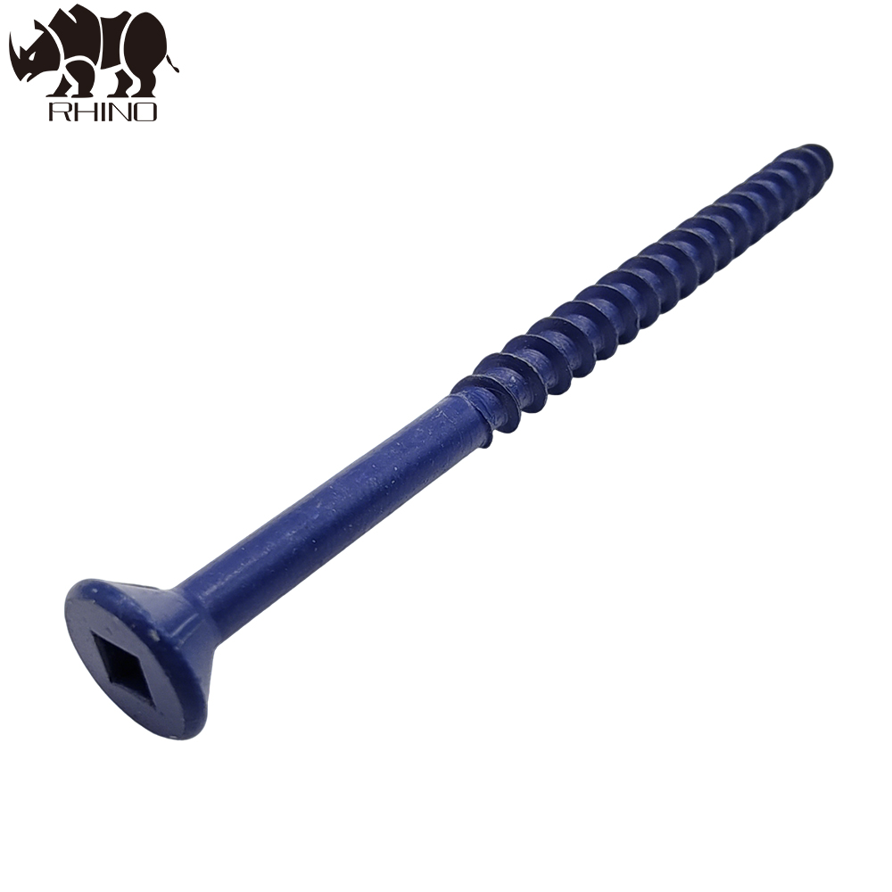 Square Drive Countersunk Head Chipboard Screw With 4 Ribs