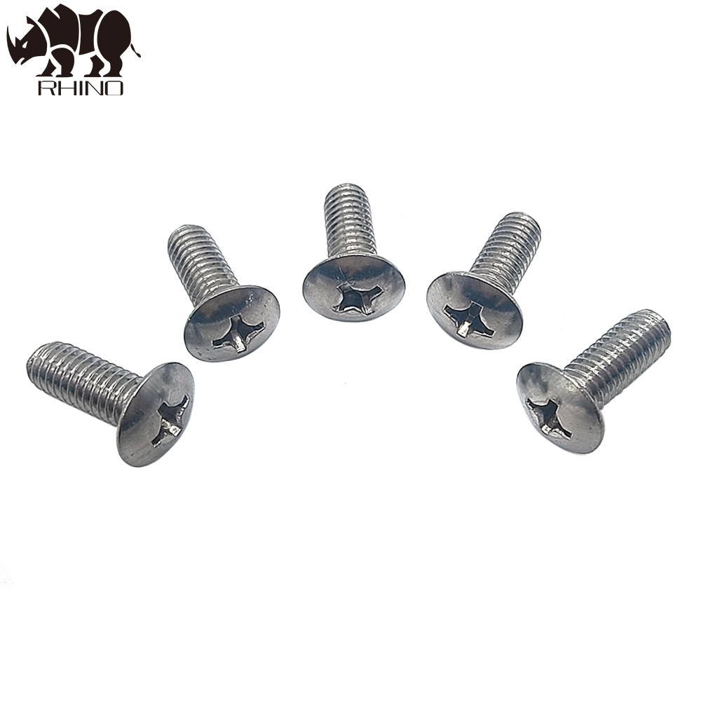 Phillips Truss Large Flat Round Head Screw 6x15
