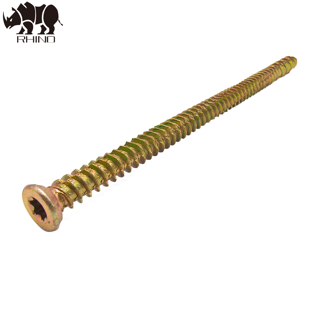 Zinc Torx Drive Flat Head Self Tapping Masonry Concrete Screw