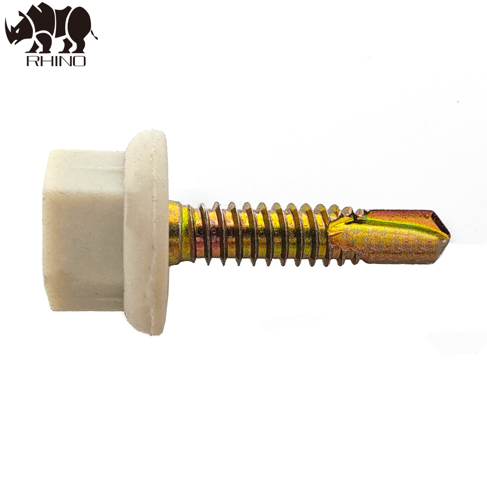 Hex Head Self Drilling Screw With Plastic Cap