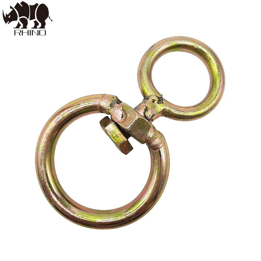 8-Figure Swivel Ring Rotating With Hex Bolt