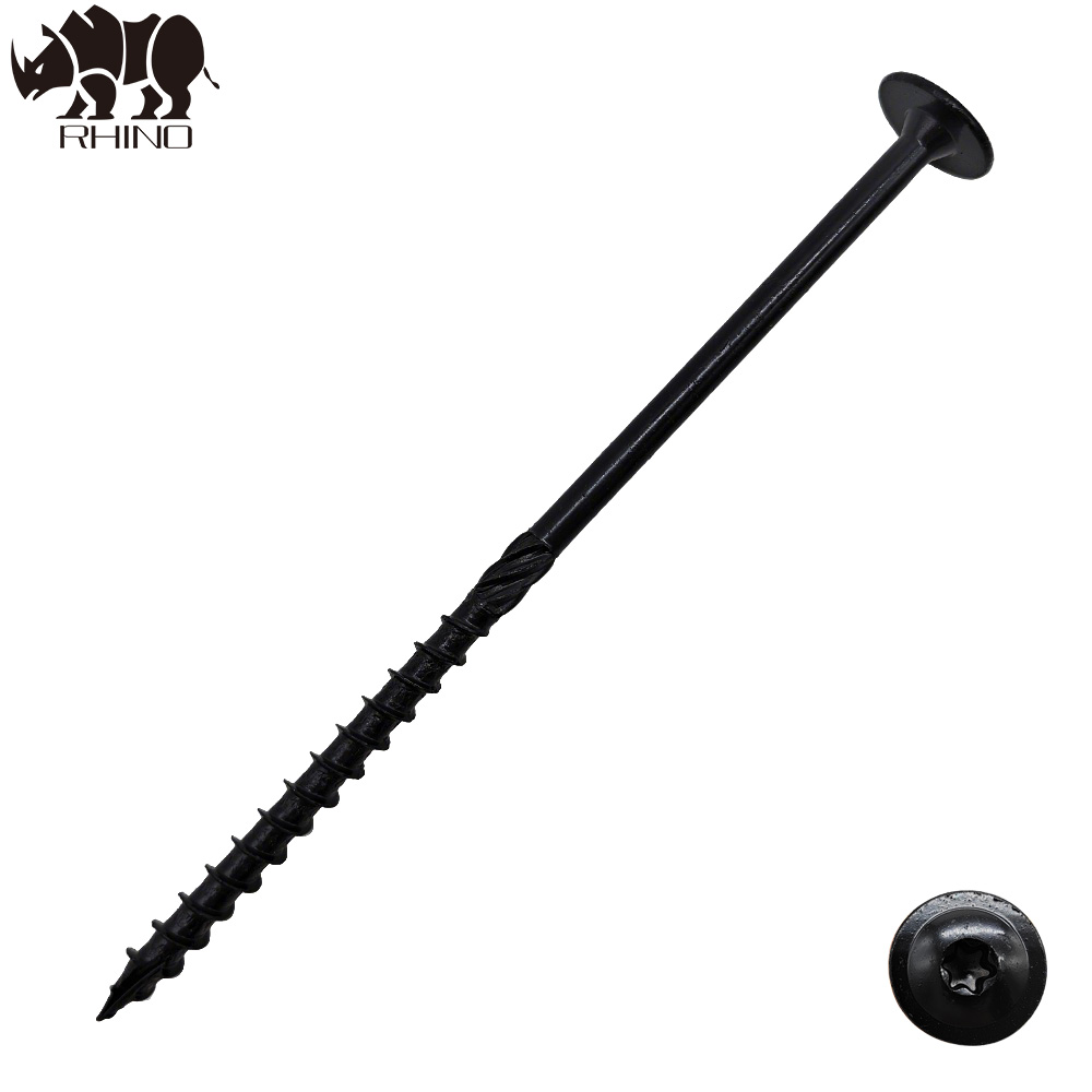 Black Rust Wafer Head Torx Drive Wood Building Screw
