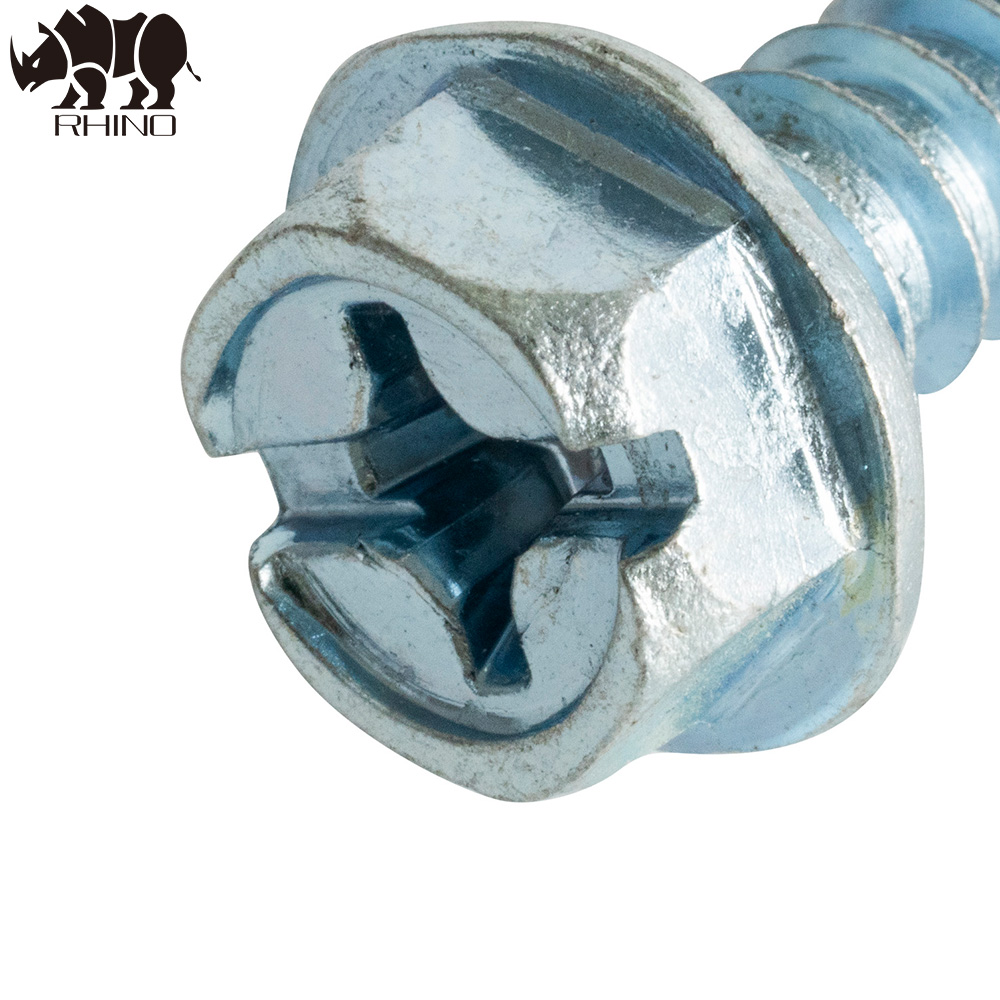 Phillips Slotted Hex Washer Head Sheet Metal Screw