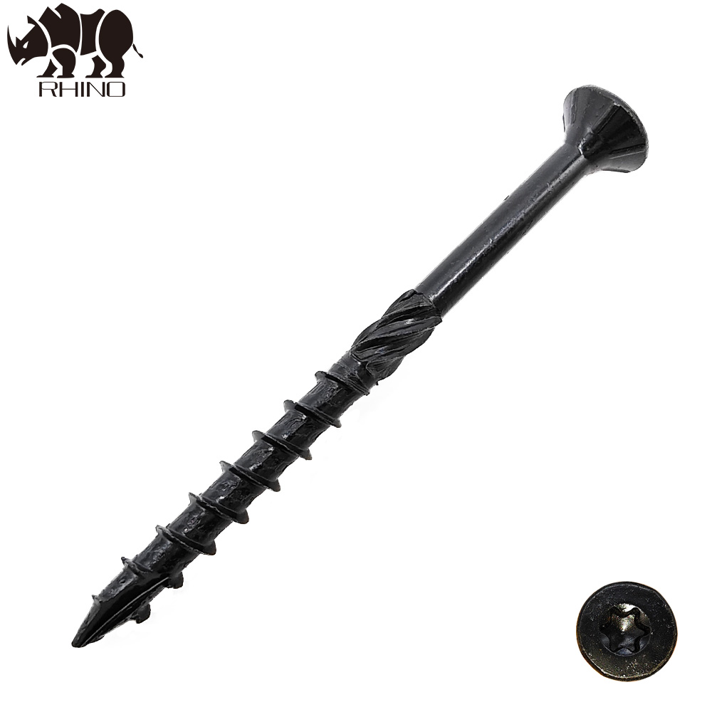 Steel Black Rust Resistant Long Torx Drive Exterior Deck Screw