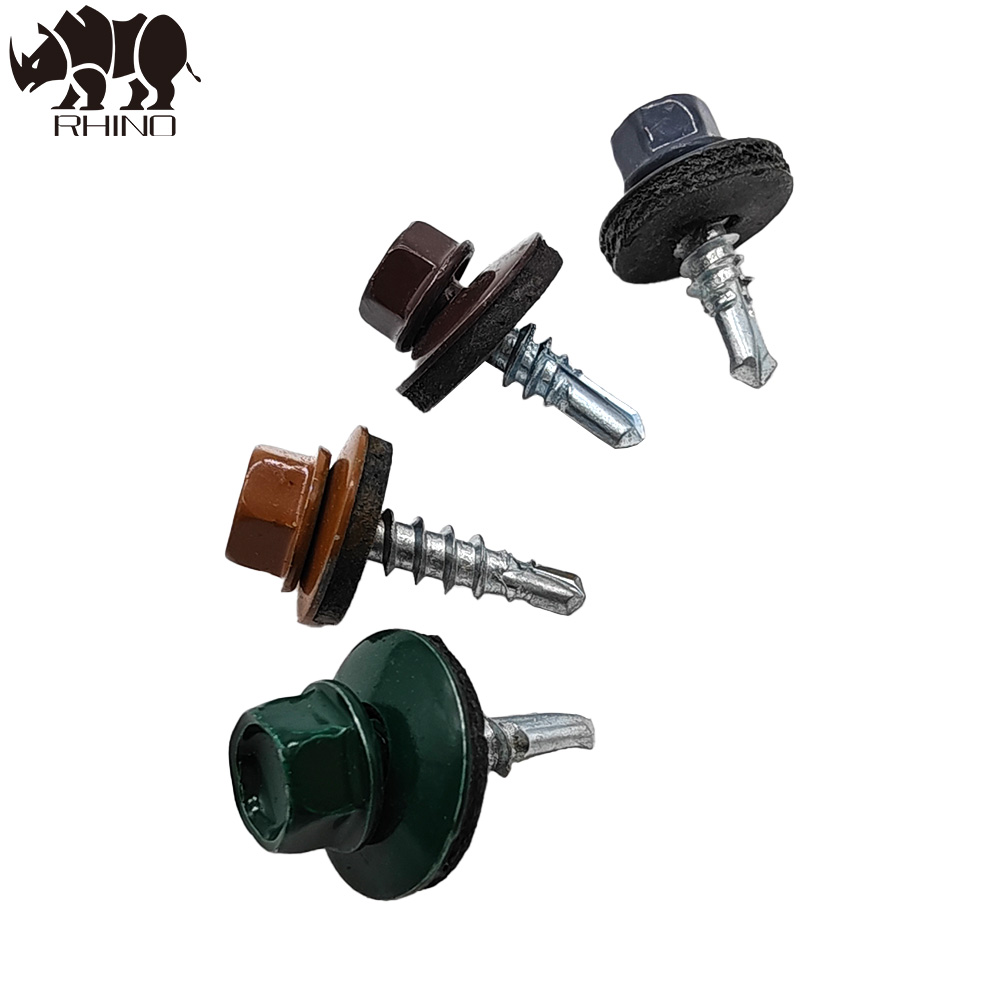 Ral Painted Hex Head Self Drilling Screw with EPDM Washer