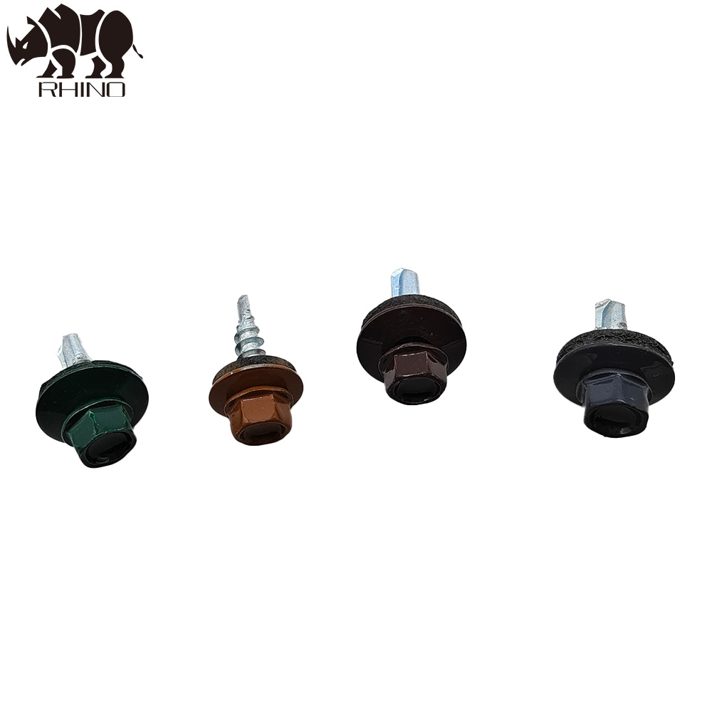Ral Painted Hex Head Self Drilling Screw with EPDM Washer