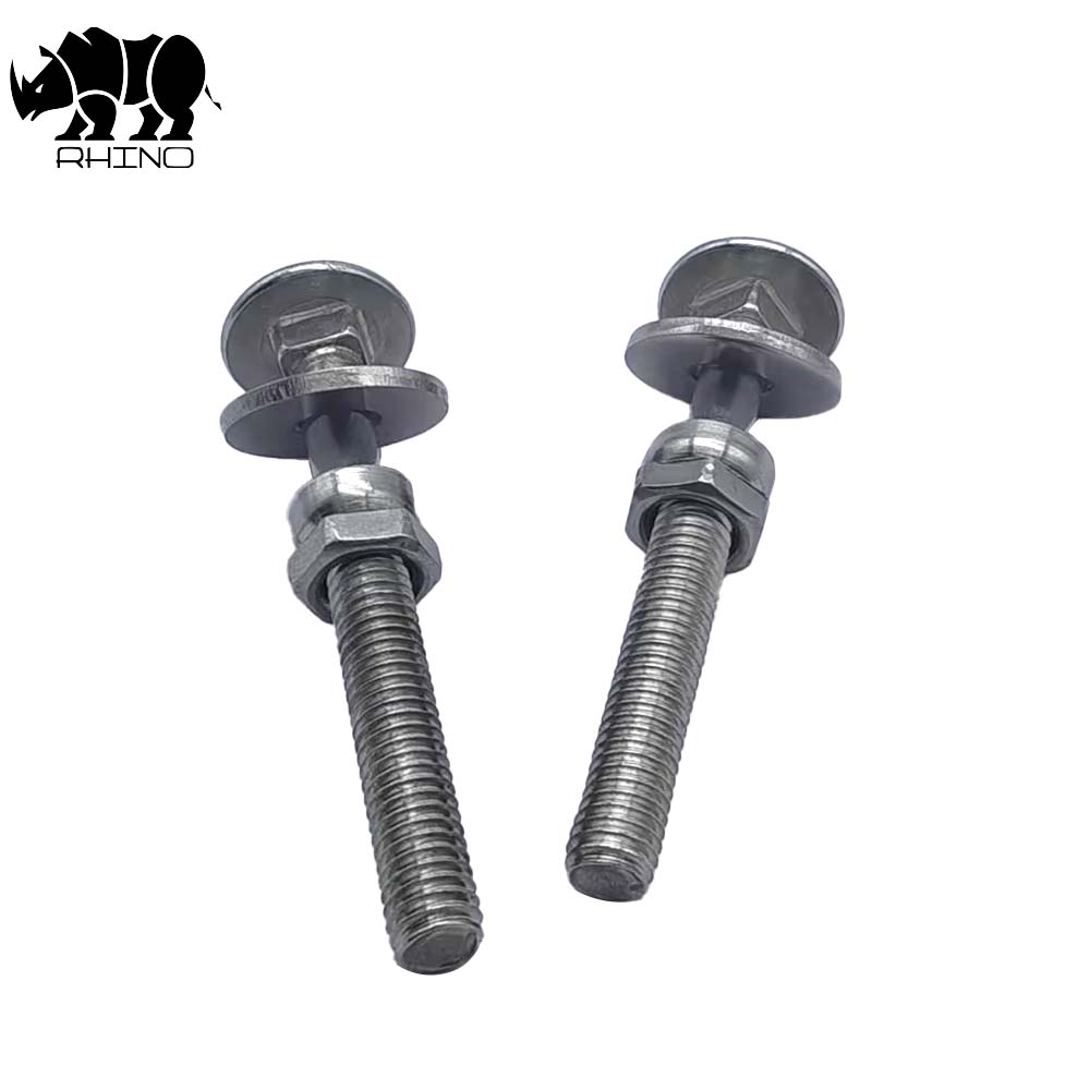 Carriage Bolt With Waher And Nut