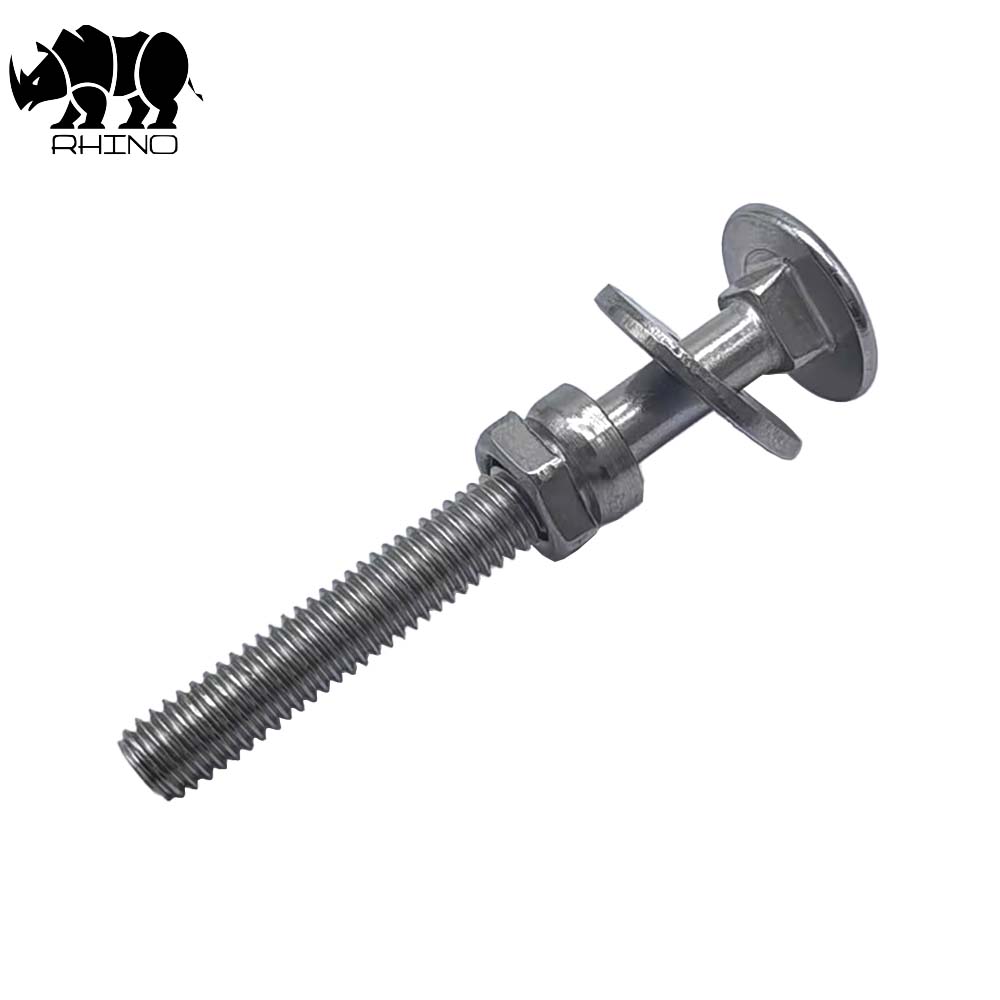 Carriage Bolt With Waher And Nut