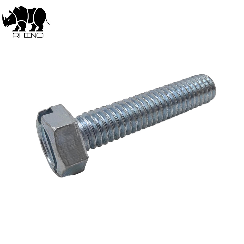 Fully Threaded Slotted Indented Hex Head Bolt