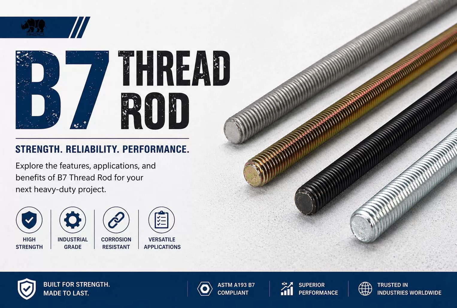 ASTM A193 B7 Thread Rod Supplier