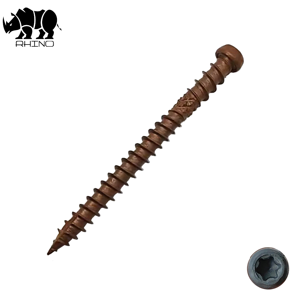 Torx Drive Pan Head Double-Ended Reverse-Thread Screw With Knurled