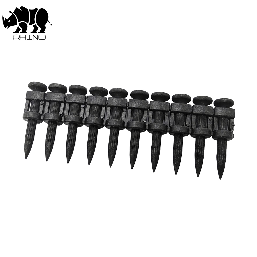 Black Reinforced Nails Pin With Grooved Shank