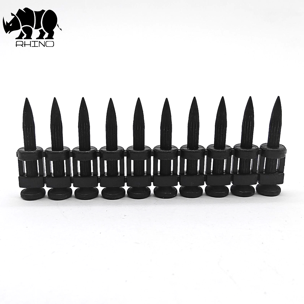 Black Reinforced Nails Pin With Grooved Shank