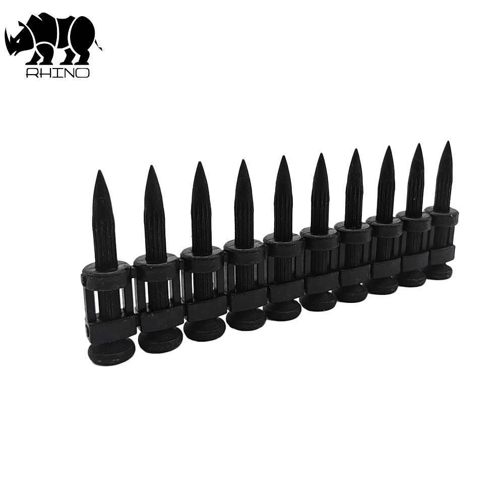Black Reinforced Nails Pin With Grooved Shank