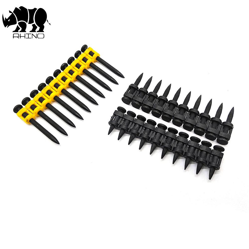 Black Reinforced Nails Pin With Grooved Shank