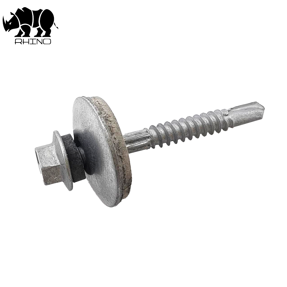 Hex Flanged Head Double  Washer Self Drilling Screw