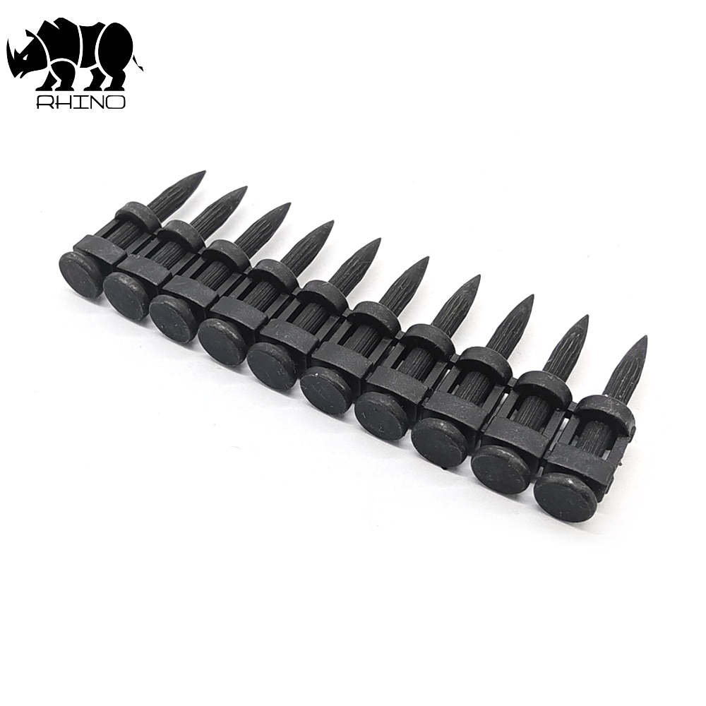 Black Reinforced Nails Pin With Grooved Shank