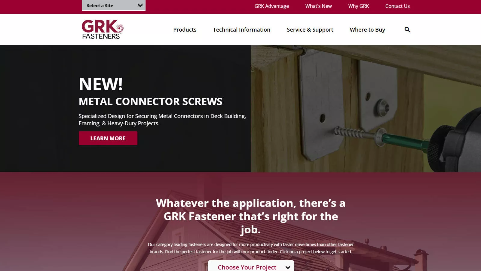 GRK Fasteners structural and decking wood screws