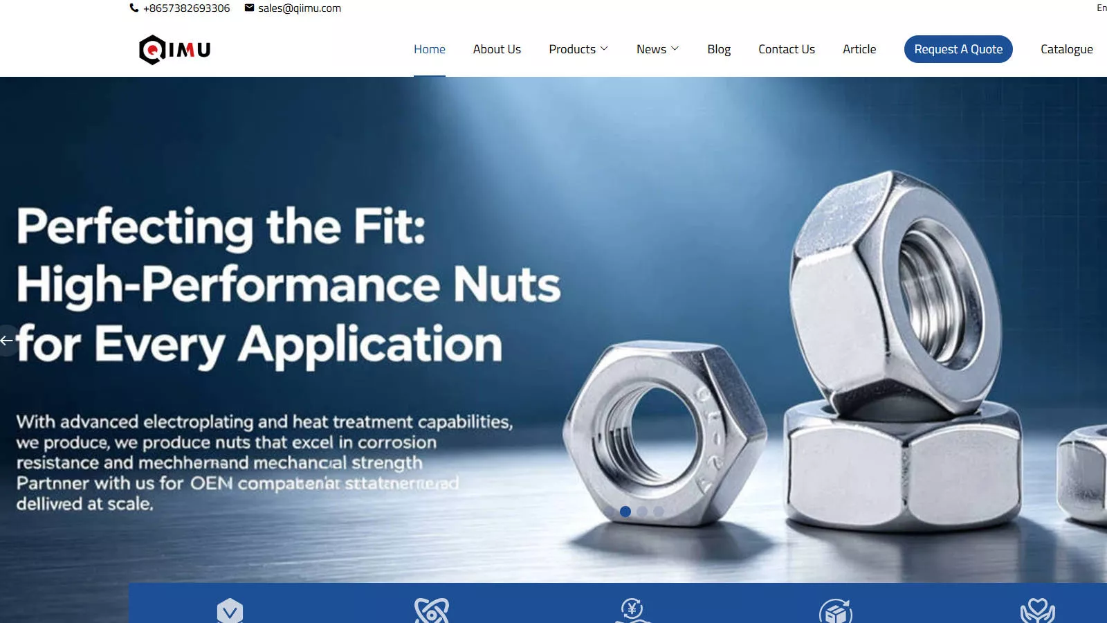 Qimu wood screws and fasteners from Jiaxing, China