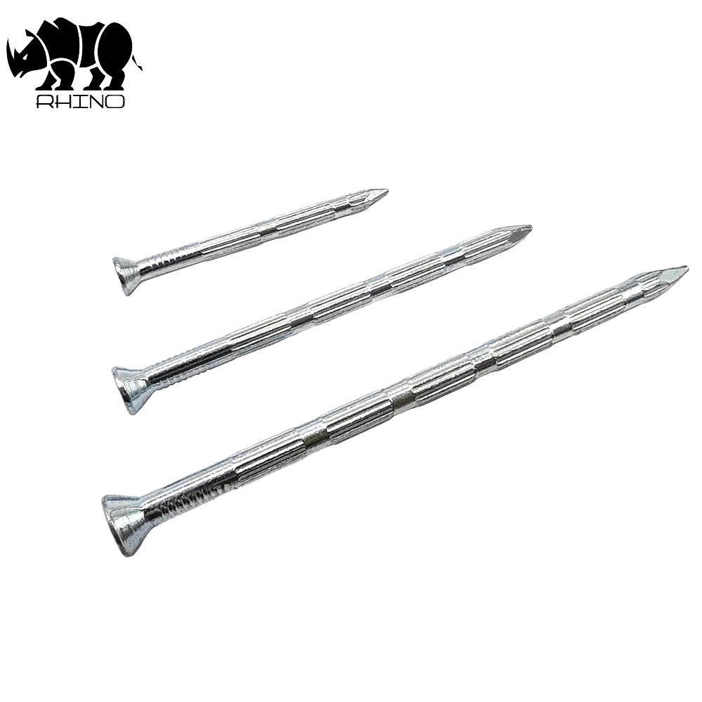 Countersunk Head Ribbed Shank Concrete Nail